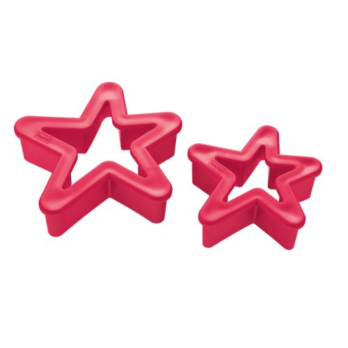 Ausstechform Sterne 2er Set rot 3209012 Ausstechform Sterne 2er Set rot 3209012 von Koziol