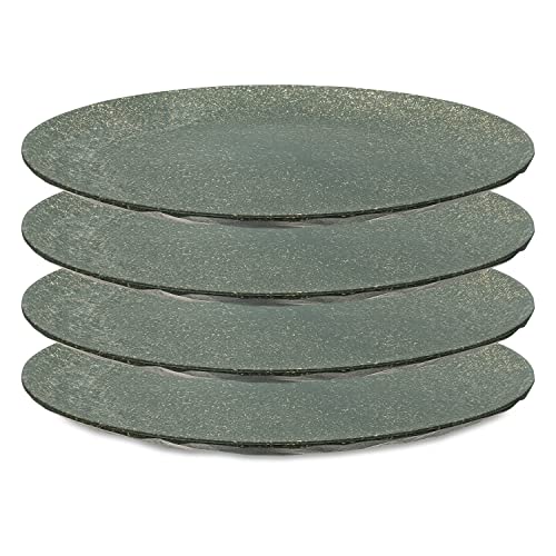 CLUB PLATE L Flacher Teller 4er Set nature ash grey von Koziol