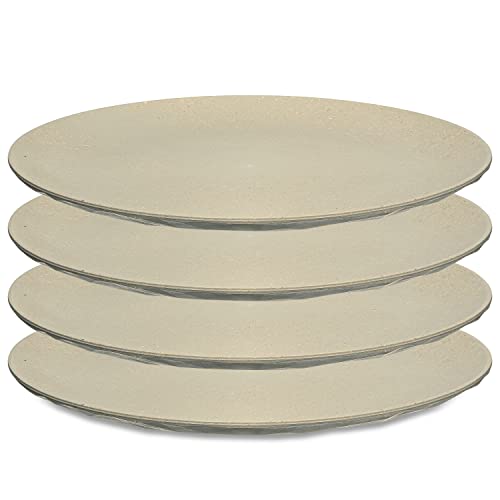 CLUB PLATE L Flacher Teller 4er Set nature desert sand von Koziol