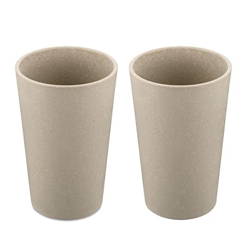 CONNECT CUP L Becher 350ml 2er Set nature desert sand von Koziol