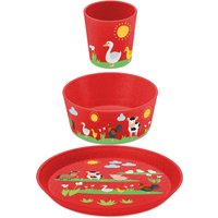 KOZIOL Kindergeschirr-Set "3er-Set Kleiner Teller + Schale + Becher CONNECT FARM" Co² neutral produziert, Made in Germany, 3 Teile, für 1 Person KOZIOL Kindergeschirr-Set "3er-Set Kleiner Teller + Schale + Becher CONNECT FARM" Co² neutral produziert, Made in Germany, 3 Teile, für 1 Person von Koziol