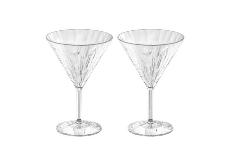 KOZIOL Martiniglas Martiniglas 250 ml 2er-Set CLUB No. 12, Kunststoff, Cocktailglas Stielglas Kunststoff von Koziol