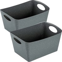 KOZIOL Organizer "BOXXX M", (Set, 2 St.), Aufbewahrungsbox, Made in Germany, 100% recyceltes Material, 3,5 Liter von Koziol
