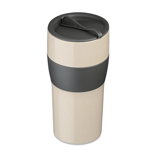 Koziol Aroma to GO XL Thermobecher mit Deckel 700ml ash Grey/Sand 7243278 von Koziol