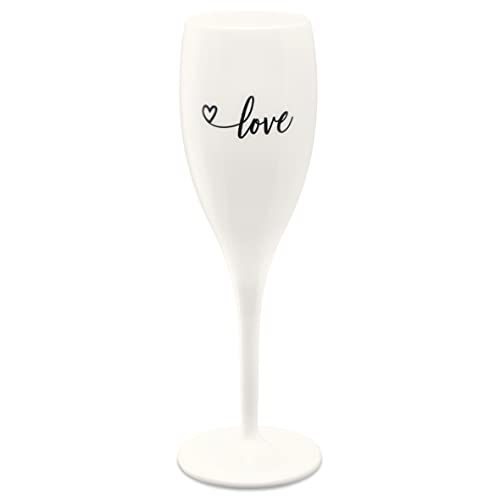 CHEERS NO. 1 LOVE 2.0 Superglas 100ml mit Druck von Koziol