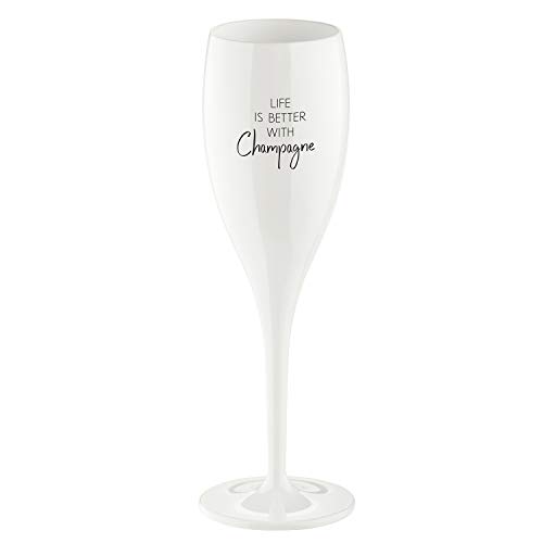 Koziol CHEERS No. 1 Sektglas 100ml (LIFE IS BETTER WITH CHAMPAGNE) Koziol CHEERS No. 1 Sektglas 100ml (LIFE IS BETTER WITH CHAMPAGNE) von Koziol