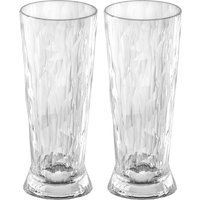 Koziol - Club No. 10 Bierglas 0.3 l, crystal clear (2er-Set) von Koziol