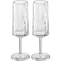 Koziol - Club No. 14 Sektglas 0.1 l, crystal clear (2er-Set) von Koziol