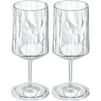Koziol - Club No. 4 Weinglas 0.3 l, crystal clear (2er-Set) von Koziol