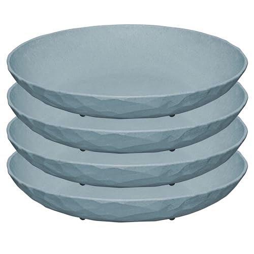 Koziol Club Plate M 4 Tiefe Teller 220 mm Nature Flower Blue 5006716 von Koziol
