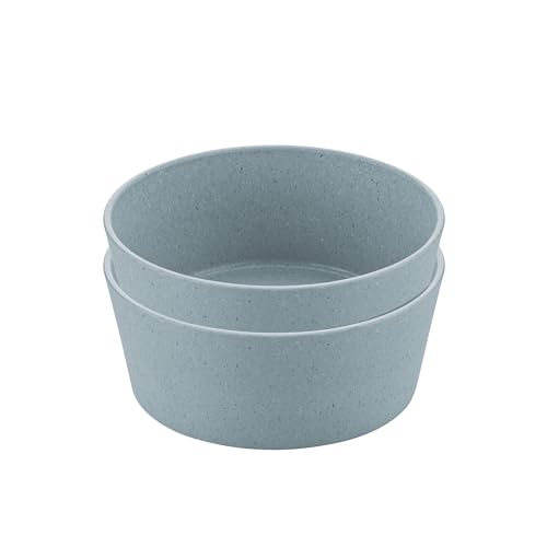 Koziol Connect Bowl 0,4 Schale 400ml 2er-Set Nature Flower Blue 7102716 von Koziol