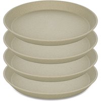 Koziol - Connect Teller Ø 20.5 cm, nature desert sand (4er-Set) von Koziol