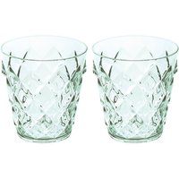 Koziol - Crystal Glas 0.25 l, transparent jade (2er-Set) von Koziol