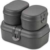Koziol - Pascal Ready Mini Lunchbox-Set, nature ash grey von Koziol