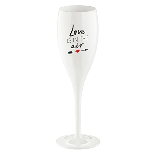 Koziol Superglas 100 ml mit Aufdruck "Heiße No. 1 Love is in the Air von Koziol