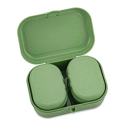 Koziol PASCAL READY MINI Lunchbox-Set nature leaf green von Koziol