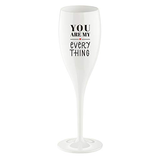 Sprücheglas CHEERS NO. 1 YOU ARE MY EVERY THING Superglas 100ml mit Druck von Koziol