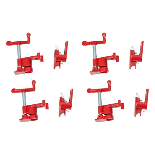 4 Stück Metallklammer Rohrklemmen Rohrzwingen Holzklammer-Set aus Eisen 3/4 Zoll Heavy Duty Rohrschraubzwinge für Schlauch, Rohr, Kabel, Familie Wasser Rohr usw von Kozivmo