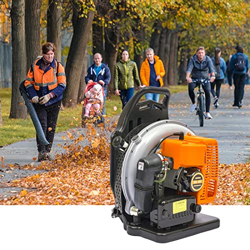65CC Benzin Laubbläser Gebläse Rückentragbar 3,6PS 2-Takt Garten Rückenlaubbläser Rucksack Blätter Gebläse, Ventilator Laubbläser 2,7 Kw / 6800 RPM von Kozivmo