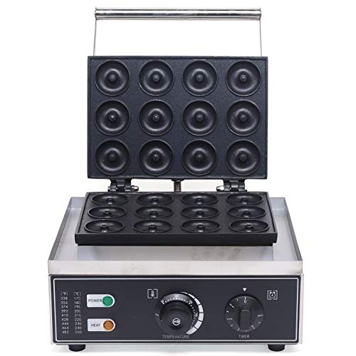 Donut Maschine Donuts Backform 1550W Donut-Maker backt 12 Mini-Donuts für Frühstück, Snacks, Desserts Bäckereien, Konditoreien von Kozivmo