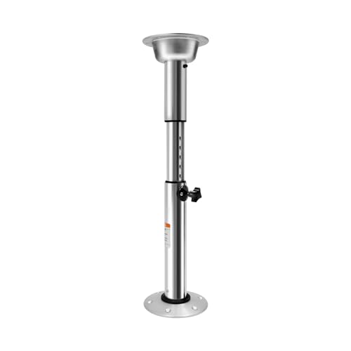Hubsäule Tischfuß Höhenverstellbar Tischsockel Ständer Bartisch Hubsäule Tischfuß Tischbein Belastbarkeit 55,12 lbs Abnehmbares Pedestal Hubtischgestell für Wohnmobile, Arbeitsräume Yacht und Bartisch von Kozivmo