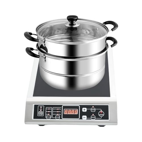 Induktionskochplatte, 1 Platte 3500W, 30cm Kochplatte, Tragbares Induktionskochfeld, 10 Heizstufen, 3-stufige APF-Wirkungsgrad, Booster-Funktion, Schwarz, 220-240V von Kozivmo