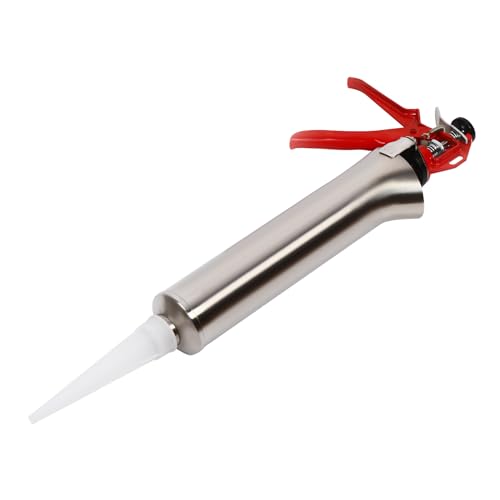 Mörtelpistole Mörtelpresse Set Fugenpistole manuell Edelstahl Mörtelspritze Mörtel Handmörtelpumpe mit Zubehör für Fliesenfugenfüllung und Terrassenfugenfüllung 2-5mm Lückenfüllung von Kozivmo