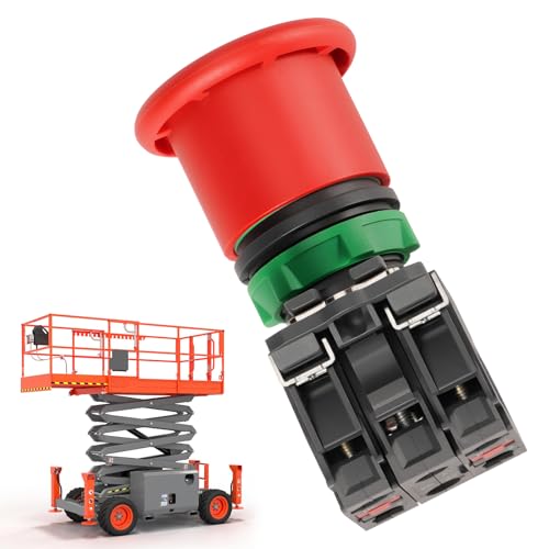 Kozlira Not-Aus-Schalter 144647 passend für Skyjack Scherenhebebühne SJ6832 RT – Ersatz für SJ144647 Plattform E-St Schalter-Baugruppe von Kozlira