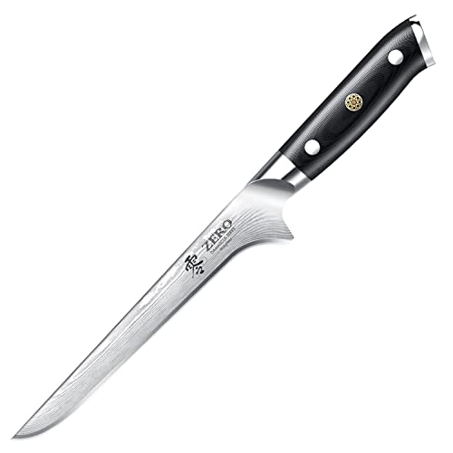 KozyGear | Premier 6" Ausbeinmesser | professionelle Küchenmesser | VG-10-Edelstahl | ultrascharfe Klinge | Micarta | ergonomischer Griff | B600 von KozyGear