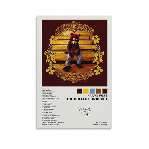 KrAtoz Kanye The College Dropout-Album-Cover, Wandkunst, Poster, Geschenk für Freunde, Schlafzimmer, Wohnzimmer, Dekoration, modern, ästhetisch, ungerahmt, 30 x 45 cm KrAtoz Kanye The College Dropout-Album-Cover, Wandkunst, Poster, Geschenk für Freunde, Schlafzimmer, Wohnzimmer, Dekoration, modern, ästhetisch, ungerahmt, 30 x 45 cm von KrAtoz
