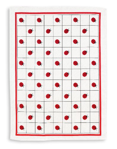 KRACHT, Geschirrtuch 100% Baumwolle, Druck Marienkäfer, Format 45/70 von Kracht seit 1810