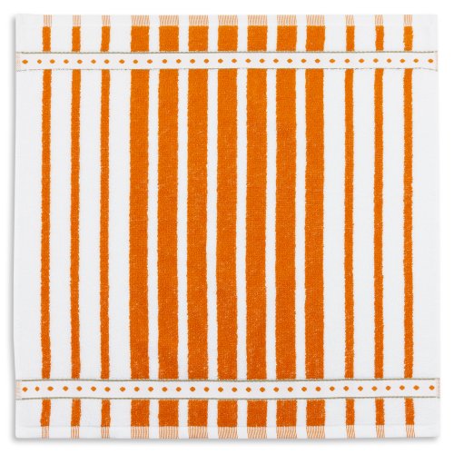 KRACHT, Geschirrtuch Frottier, classic Streifen, terra-orange, 50/50cm, 100% Baumwolle von Kracht seit 1810