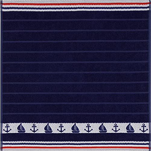 KRACHT Frottee Küchentuch Geschirrtuch Nordsee Marineblau 50x50 cm von Kracht seit 1810
