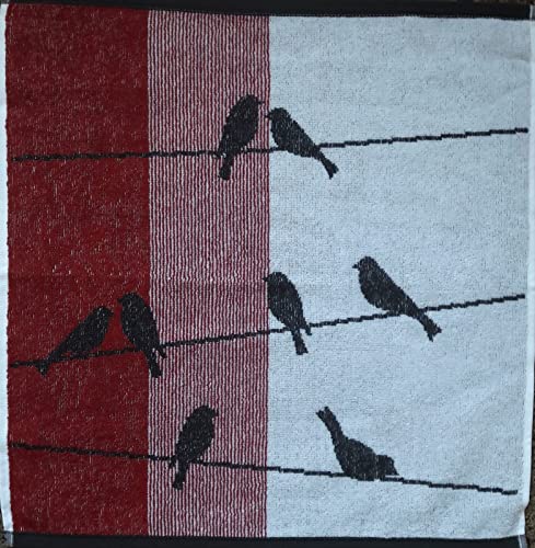 KRACHT Frottee Küchentuch Geschirrtuch Zugvögel rot 50x50cm KRACHT Frottee Küchentuch Geschirrtuch Zugvögel rot 50x50cm von Kracht seit 1810