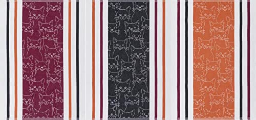 Küchenhandtuch Set Halbleinen Jacquardtuch (3 Stück) "Katzen" von Kracht seit 1810