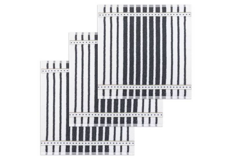 Kracht Geschirrtuch Blockstreifen, (Set, 3-tlg., Set), 3er Pack Frottee Küchenhandtücher (3 Stück) ca.50x50cm Baumwolle von Kracht