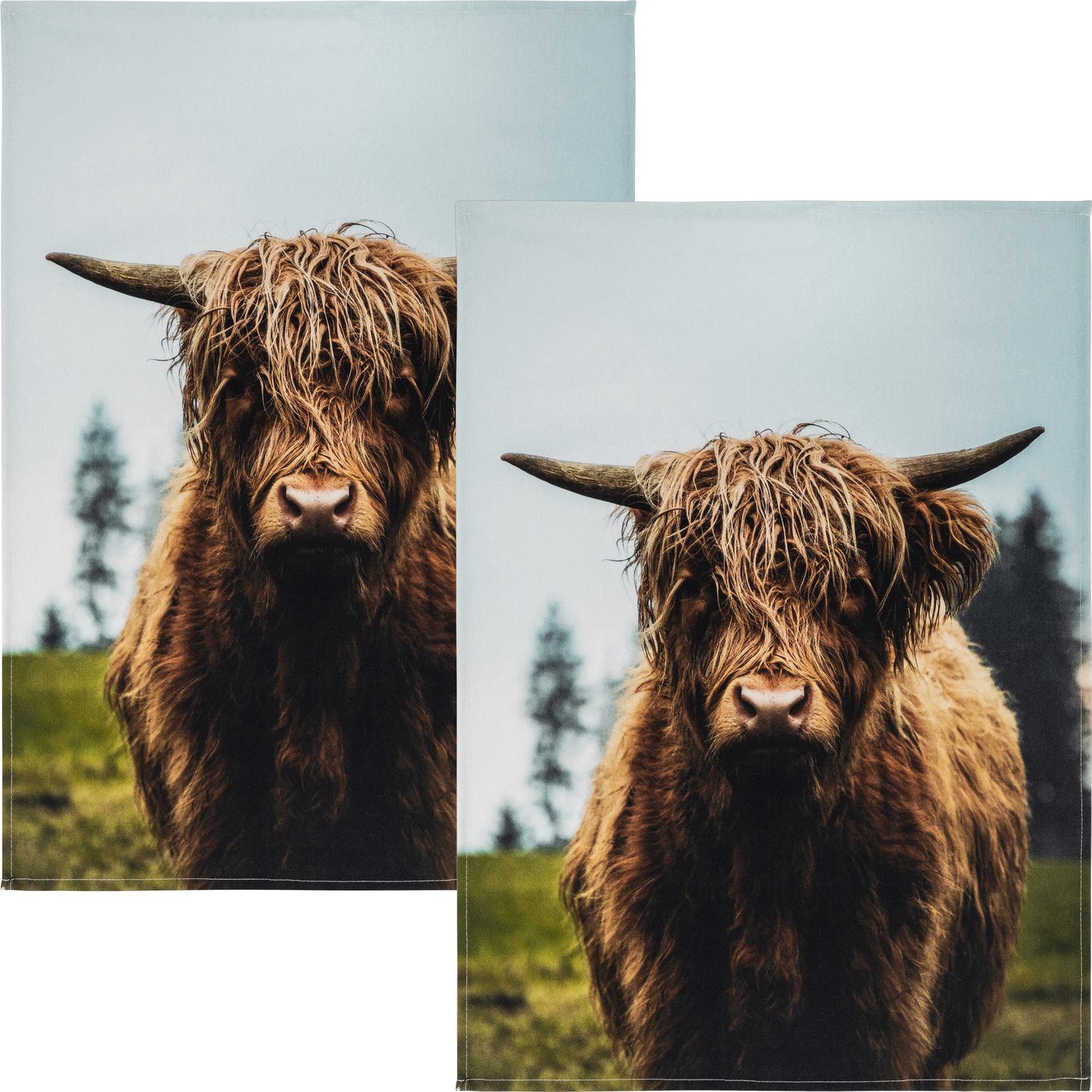 Kracht Geschirrtuch Geschirrtuch "Galloway" im 2er-Pack, Baumwolle Motiv Kracht Geschirrtuch Geschirrtuch "Galloway" im 2er-Pack, Baumwolle Motiv von Kracht