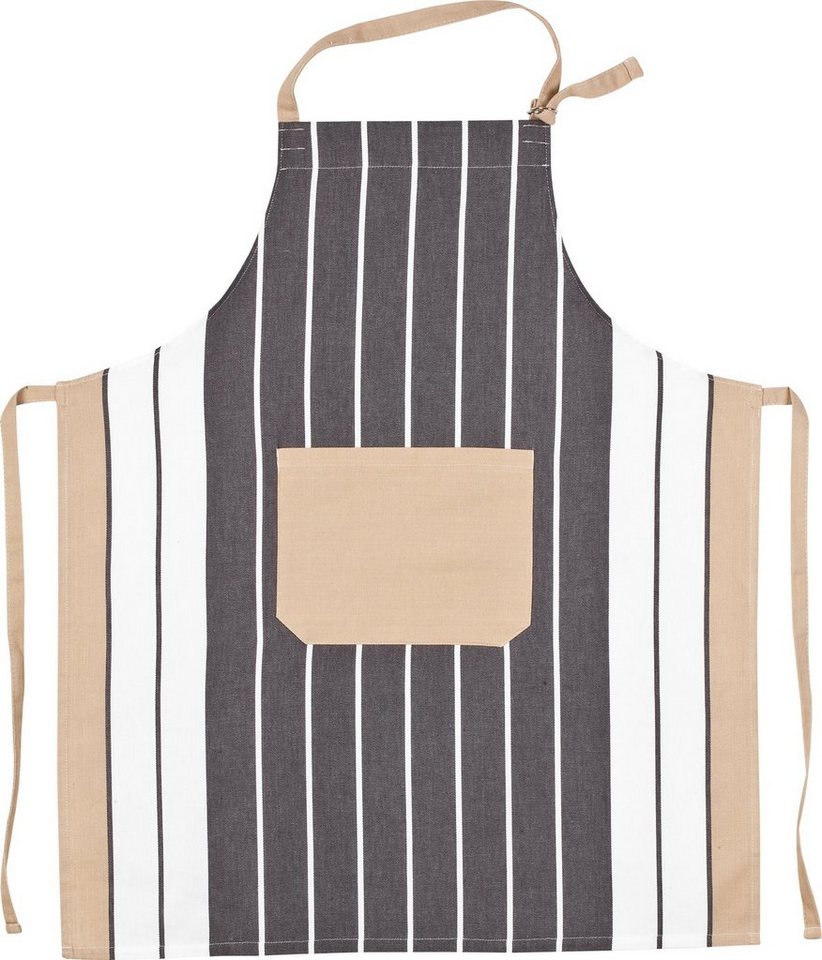 Kracht Kochschürze Landhaus, (Set, 1-tlg., Set), Nackenband und aufgesetzte Tasche ca.70x90cm Baumwolle von Kracht