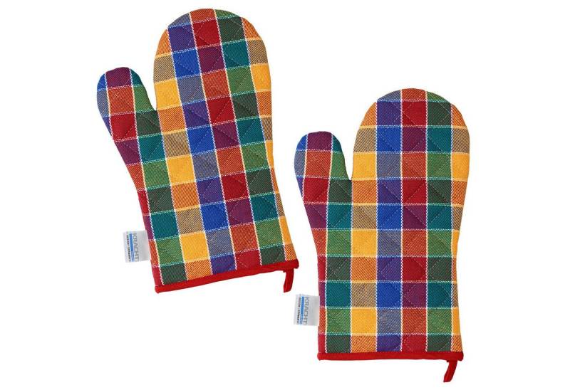Kracht Topfhandschuhe Trockenperle, (Set, 2-tlg., 2-teilig), 2er Set Ofenhandschuhe, wattiert, ca. 20x30 cm von Kracht