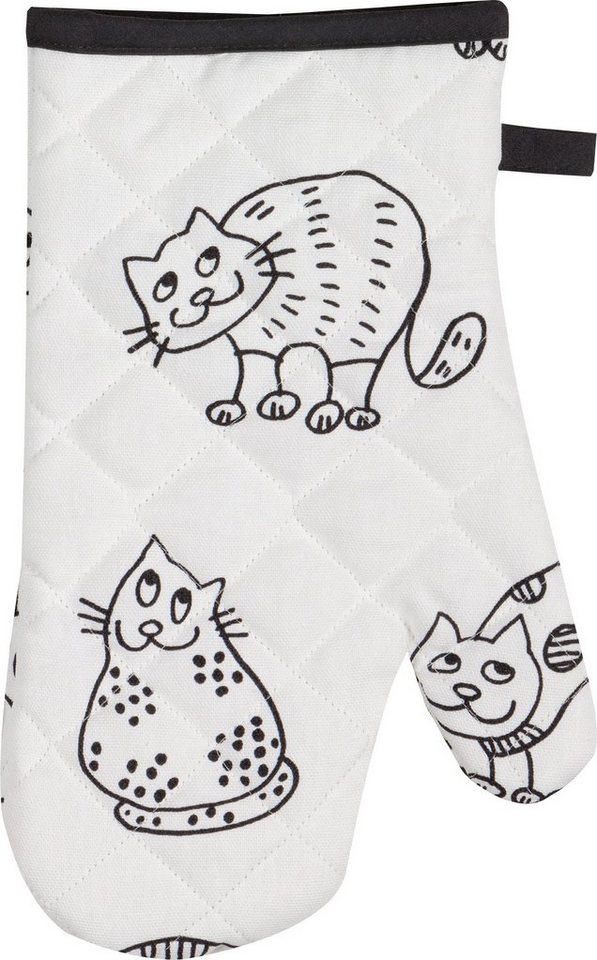 Kracht Topflappen Ofenhandschuh "Katzenreihe", Motiv: Katzen von Kracht