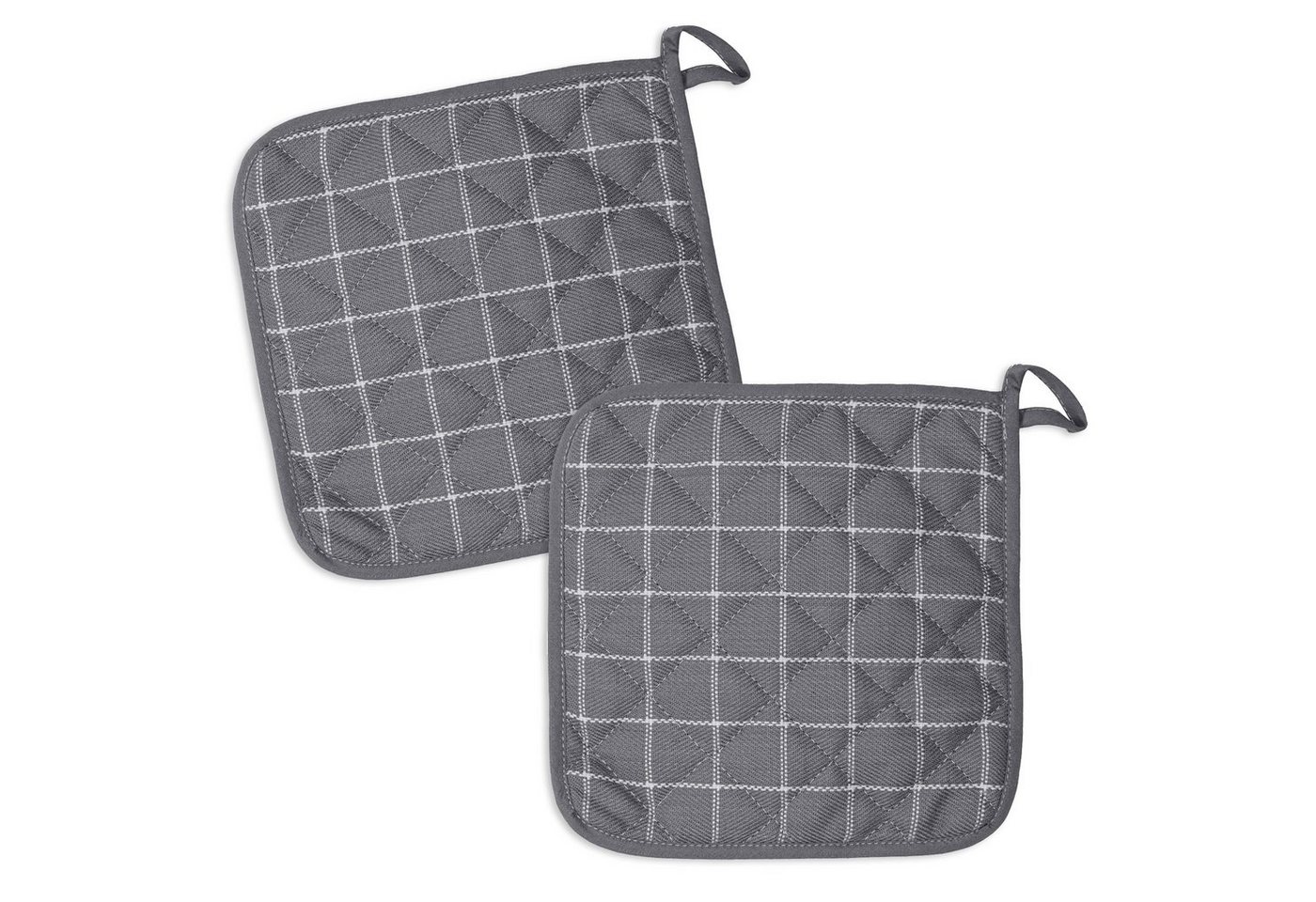 Kracht Topflappen Trockenperle, (Set, 2-tlg., 2-teilig), 2er Set Topflappen, wattiert, ca. 22x22 cm von Kracht