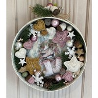 Handgefertigte Deko Backform Türkranz Schlittschuhe Collage Kranz Wandschmuck Weihnachtsschmuck -460 Handgefertigte Deko Backform Türkranz Schlittschuhe Collage Kranz Wandschmuck Weihnachtsschmuck -460 von Kraenzchenfein
