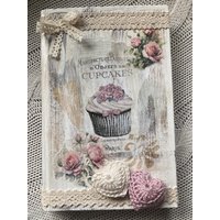 Handgefertigtes Shabby Vintage Look Deko Buch Cupcake Romantik Upcycling -389 Handgefertigtes Shabby Vintage Look Deko Buch Cupcake Romantik Upcycling -389 von Kraenzchenfein