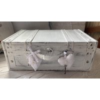 Shabby Chic Vintage Look Deko Holz Koffer Aufbewahrung Upcycling Handarbeit -537 Shabby Chic Vintage Look Deko Holz Koffer Aufbewahrung Upcycling Handarbeit -537 von Kraenzchenfein