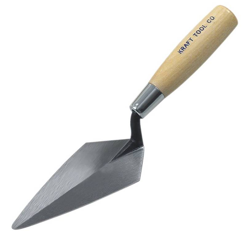 Kraft Tool Fugenkelle KRAFT TOOL Archäologie Spitzkelle mit Holzgriff, 115 x 55 mm von Kraft Tool