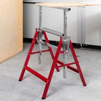 2 in 1 Rollen-/Arbeitsunterstellbock 2er-Set je Bock 150 kg Traglast von Kraft Werkzeuge