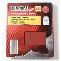 Kraft Werkzeuge Schleifpapier 230 x 280 mm #60 & #120 50 tlg. von Kraft Werkzeuge