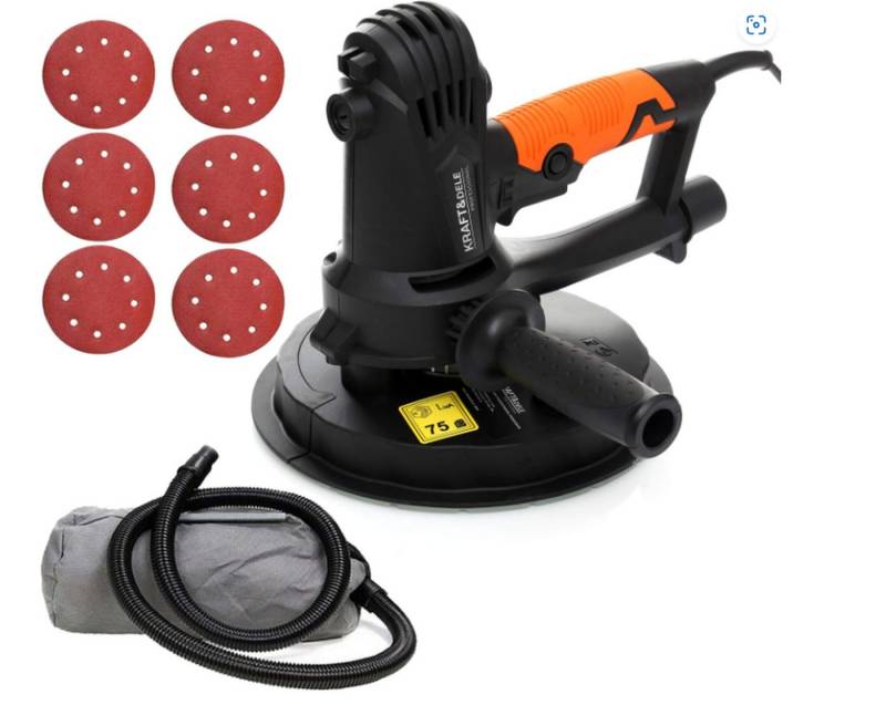 Kraft&Dele Tellerschleifmaschine Wandschleifer 180mm 1500W Trockenbauschleifer, (1 tlg) von Kraft&Dele