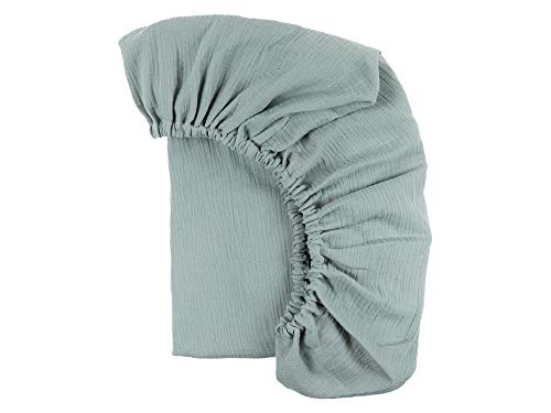 KraftKids Spannbettlaken Musselin Musselin Mint aus 100% Baumwolle in Größe 140 x 70 cm, handgearbeitete Matratzenbezug gefertigt in der EU KraftKids Spannbettlaken Musselin Musselin Mint aus 100% Baumwolle in Größe 140 x 70 cm, handgearbeitete Matratzenbezug gefertigt in der EU von KraftKids