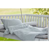 Kraftkids Bettwäscheset Musselin Grau Pusteblumen Decke 135 X 100 cm, Kissen 40 60 140 200 Kissen 80 cm von KraftKidsShop